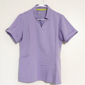 Figs Lavender Inala Slim Scrub Top